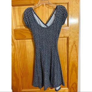 Brandy Melville Floral cutout back skater dress